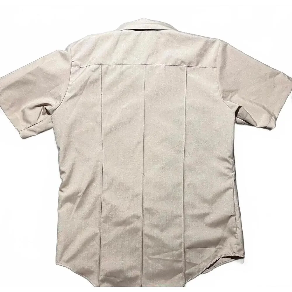 Authentic U.S. Navy Originals Flying Cross Mens Large Khaki Uniform Shirt NWTUSA